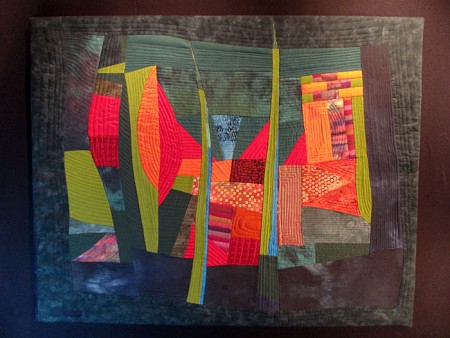 abstract art quilt by Pat Bishop