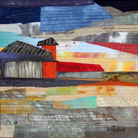abstract art quilt by Pat Bishop